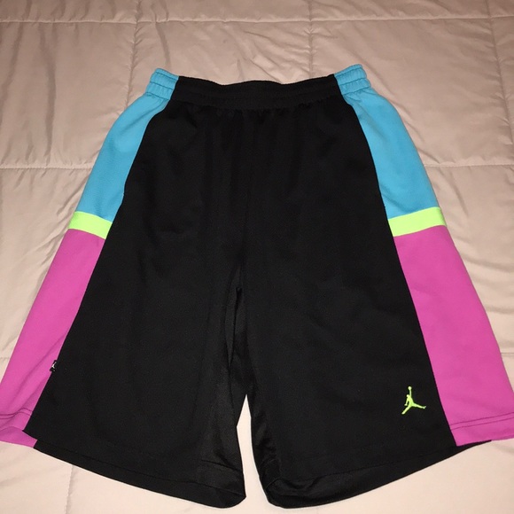 neon jordan shorts
